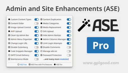 Admin and Site Enhancements Pro