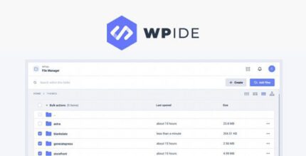 WPIDE Premium-Trình quản lý tệp & Trình chỉnh sửa mã mạnh mẽ cho WordPress