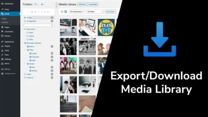 Export media library - Plugin wordpress-Plugin xuất tất cả hình ảnh từ Thư viện phương tiện WordPress