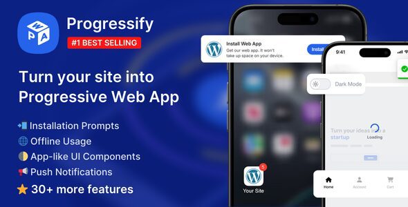 Progressify - Trang web hoạt động như ứng dụng trên điện thoại -Trang web hoạt động như ứng dụng trên điện thoại
